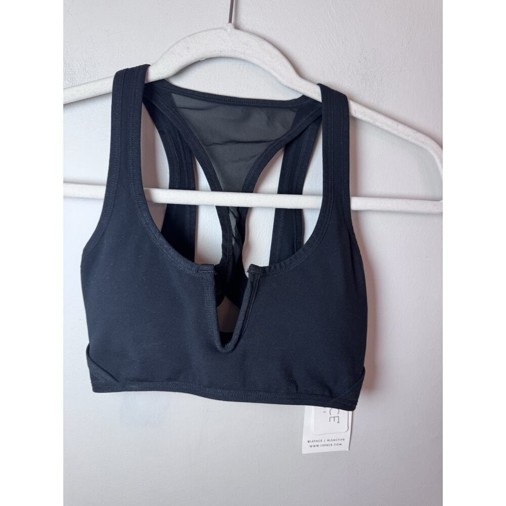 L Space Active Women's Black Inhale Top Sports Bra XS NWT $92 BEACH TRAVEL YOGA